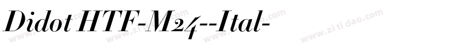 Didot HTF-M24--Ital字体转换
